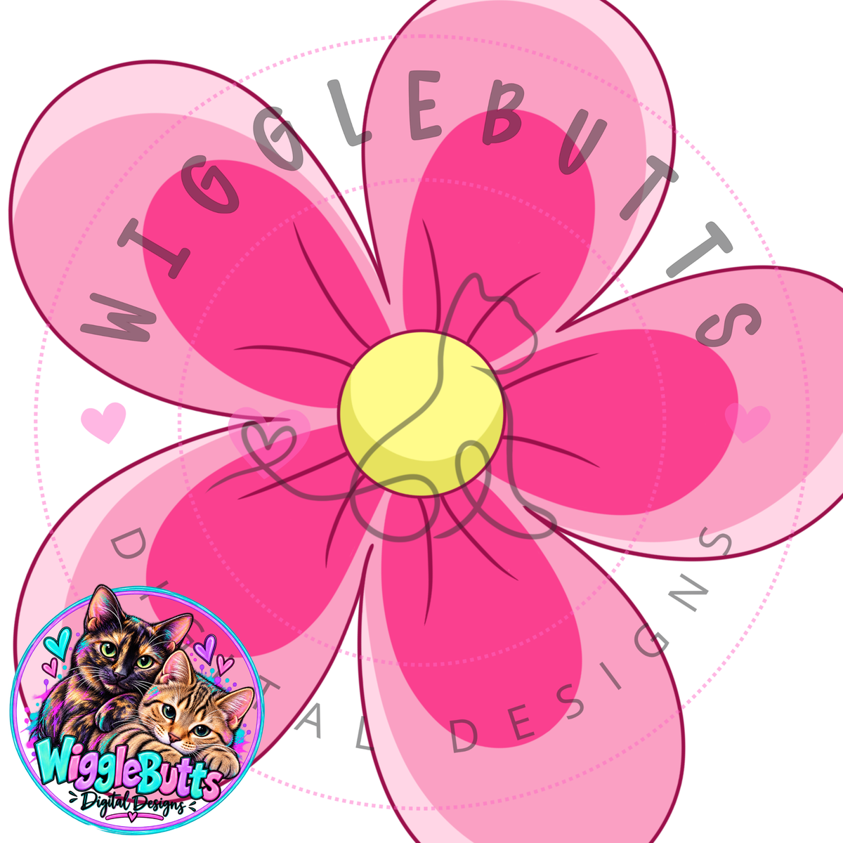 Pink Flower ClipArt Piece