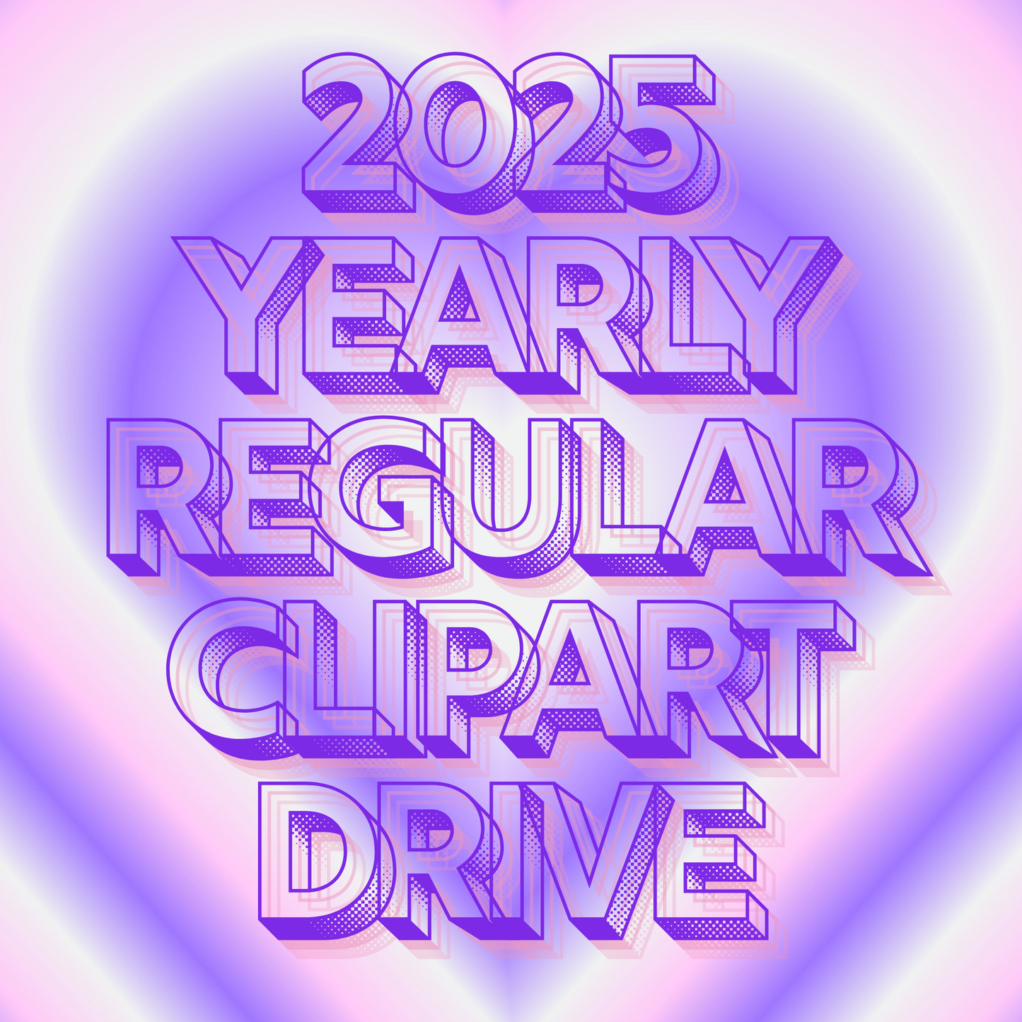 2025 Yearly Regular ClipArt Drive