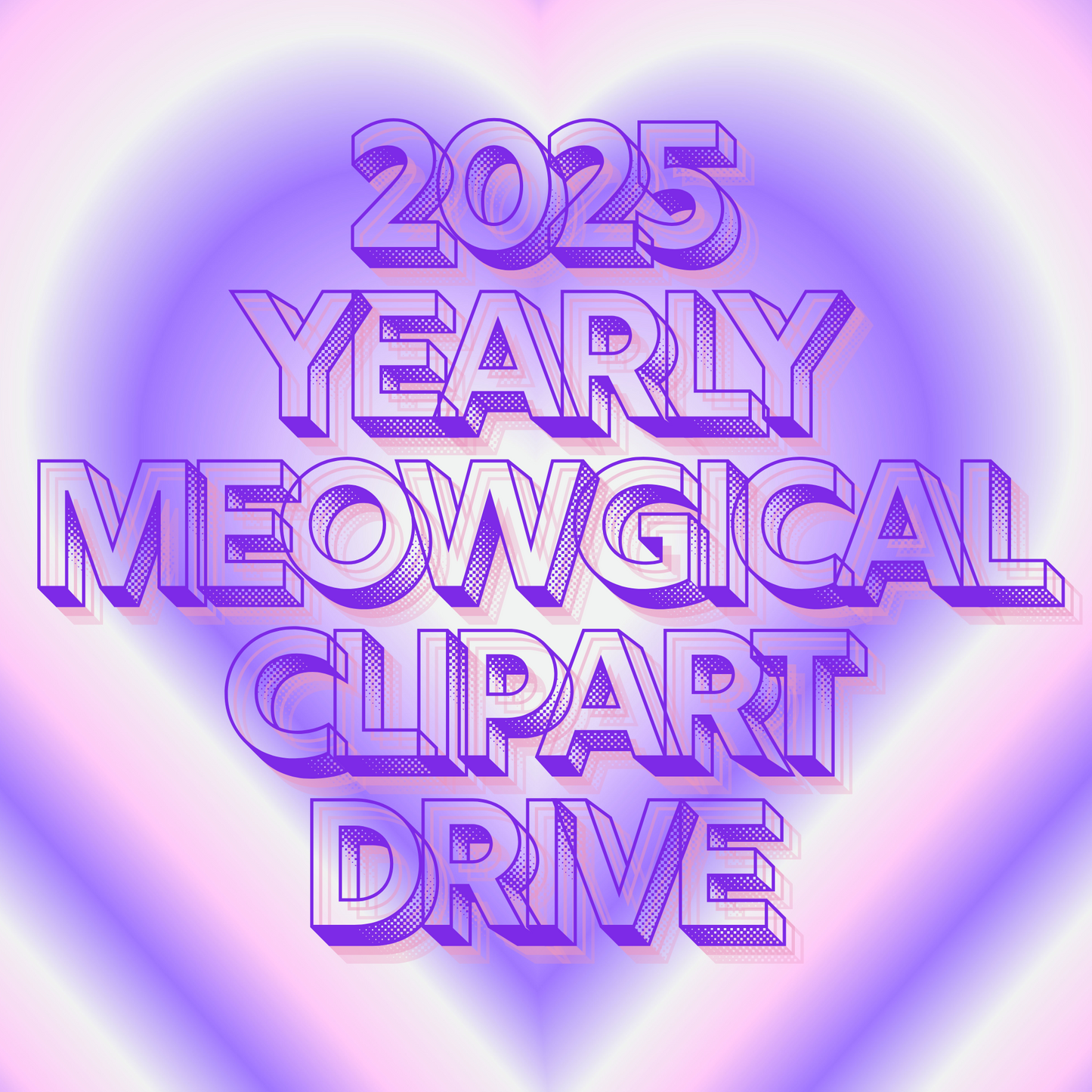 2025 Yearly Meowgical ClipArt Drive