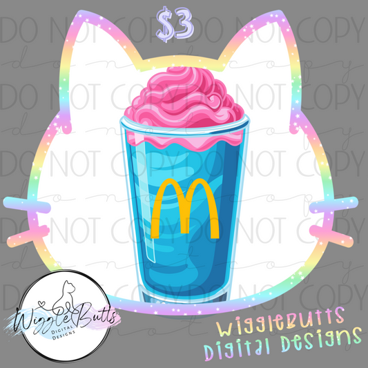 Blue Shake ClipArt Piece