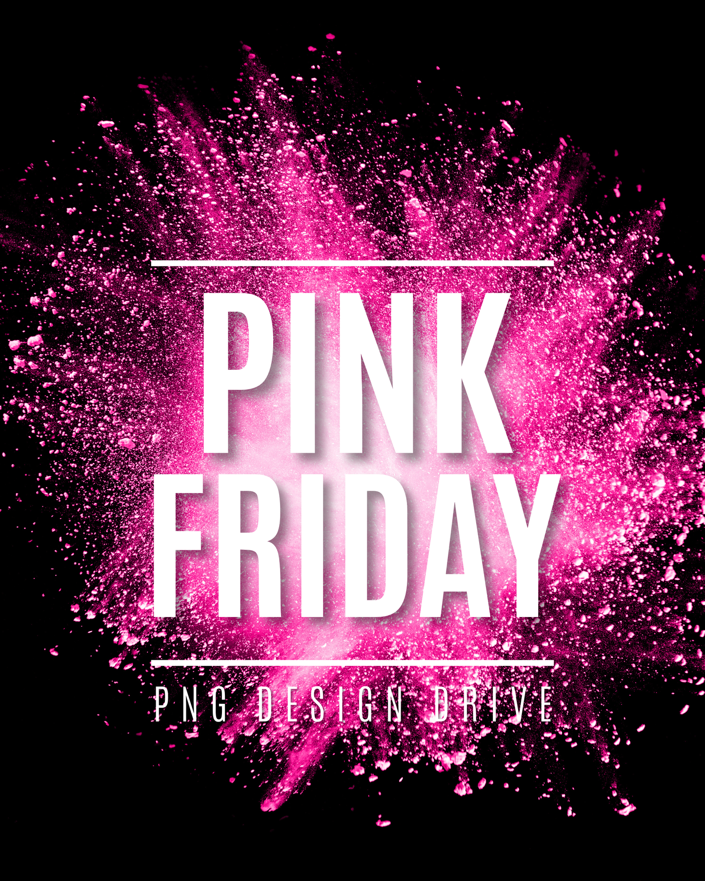 Pink Friday PNG Design Drive