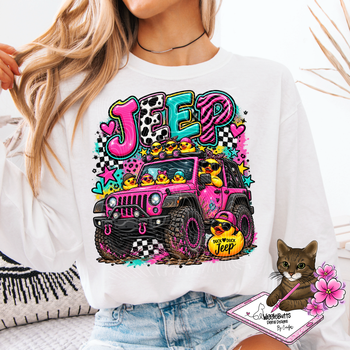 Off Road Ducks PNG Design
