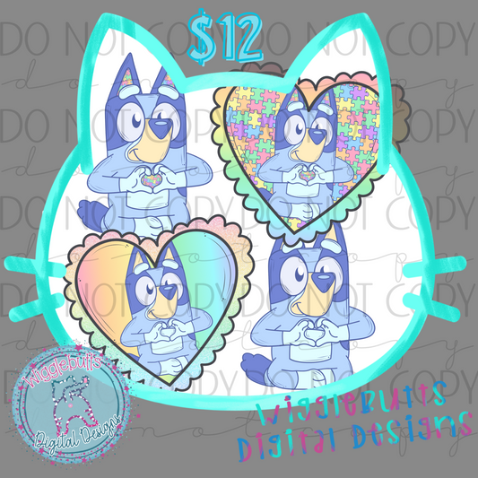 Dogs Puppy love Autism ClipArt Bundle