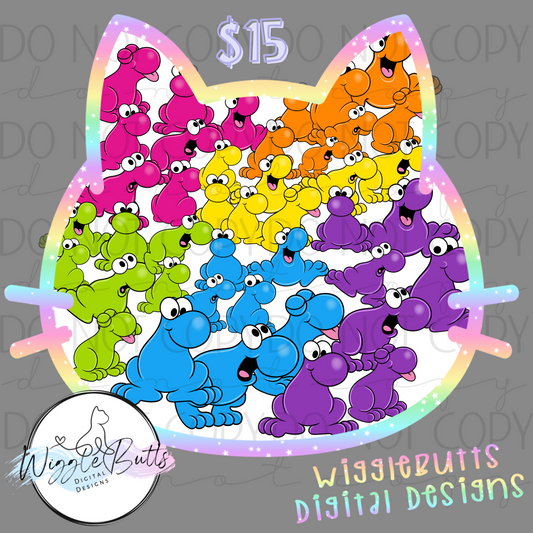 Colorful Candy Rainbow ClipArt Bundle