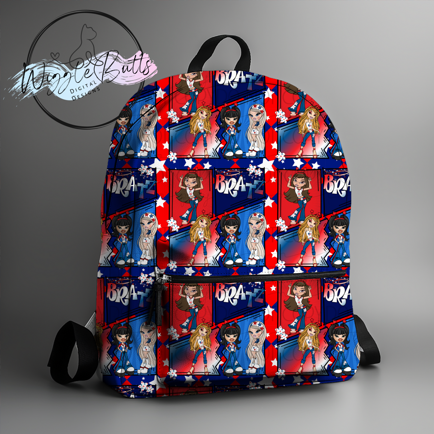 Bratty Girls 4th of July Collage Seamless File