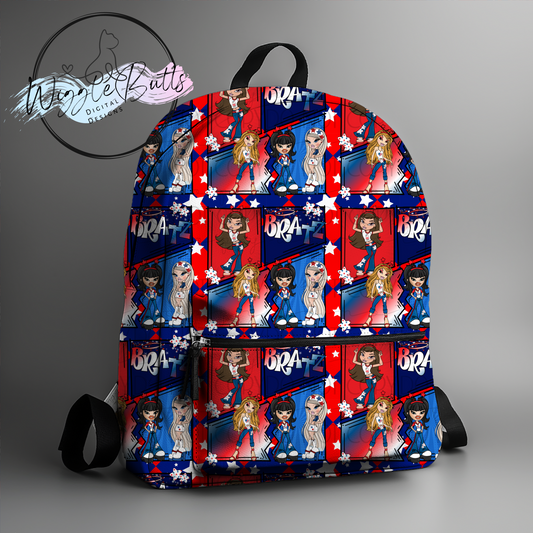 Bratty Girls 4th of July Collage Seamless File