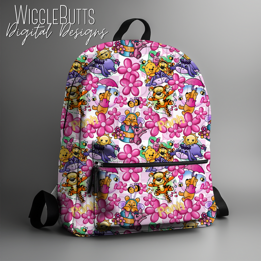 Bear and Friends Flower Seamless