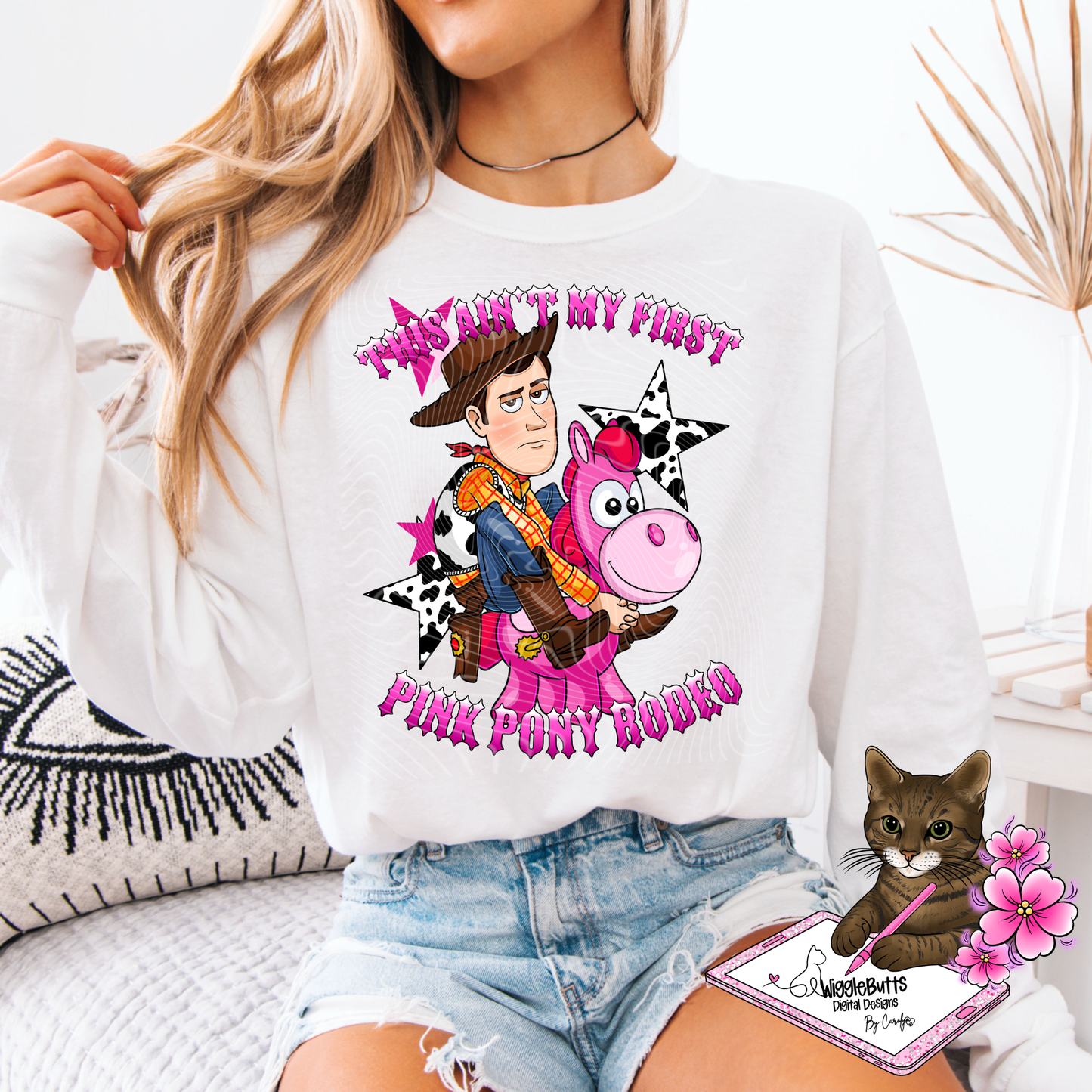 Toys Number 5 Pink Pony Rodeo PNG Design