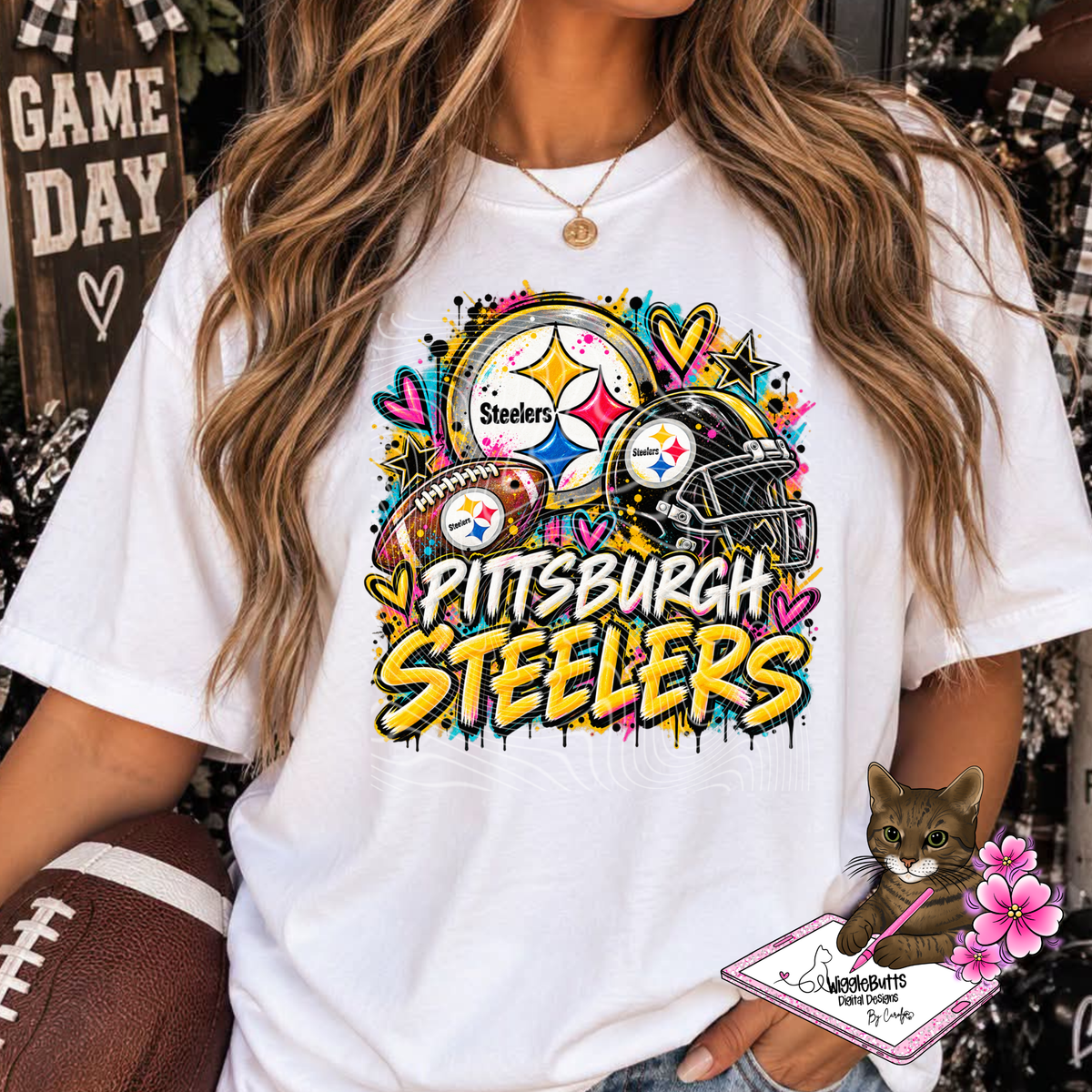 Football Painted PNG Design