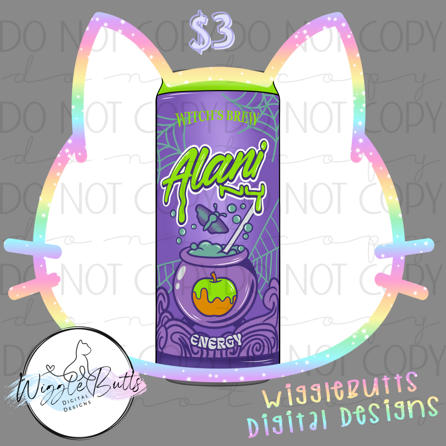 Energy Drink Witch Brew ClipArt Piece