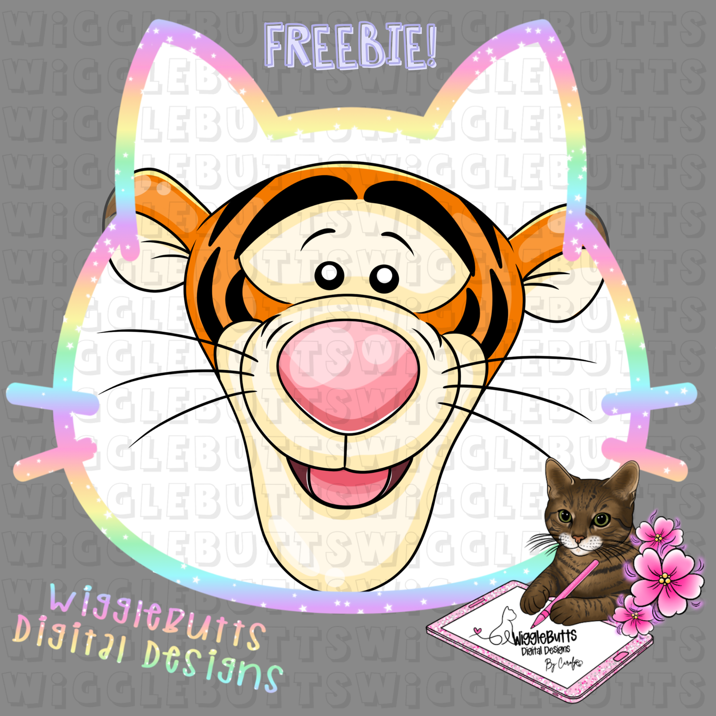 Honey Bear and Friends Tiger ClipArt Piece