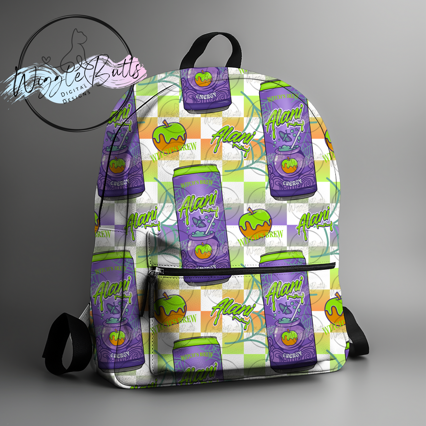 Energy Drink Witch Brew Checkered Seamless File