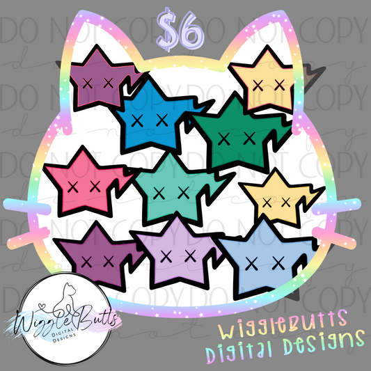 X Eyes Starguy ClipArt Bundle