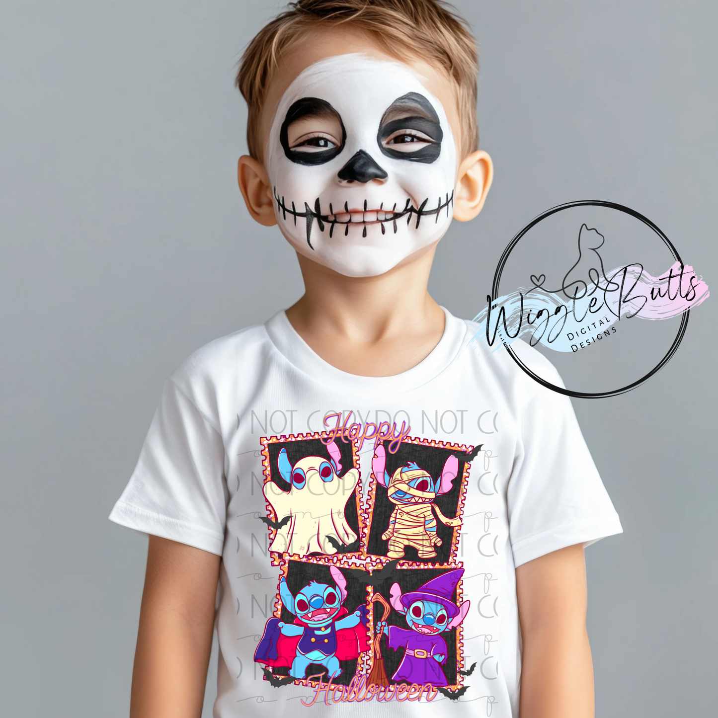 Blue Alien Monster Halloween PNG Design