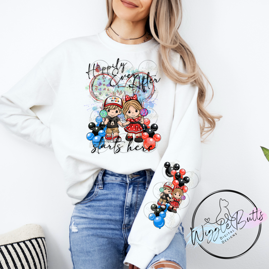 Precious Children Mouse and Friends PNG Design and Matching PNG Sleeve Design