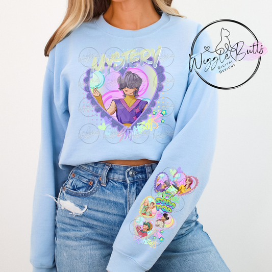 Anime Soda Boys Mystery PNG Design and Matching PNG Sleeve Design