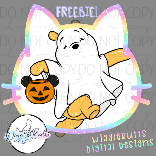 Honey Bear Trick or Treat Halloween ClipArt Piece