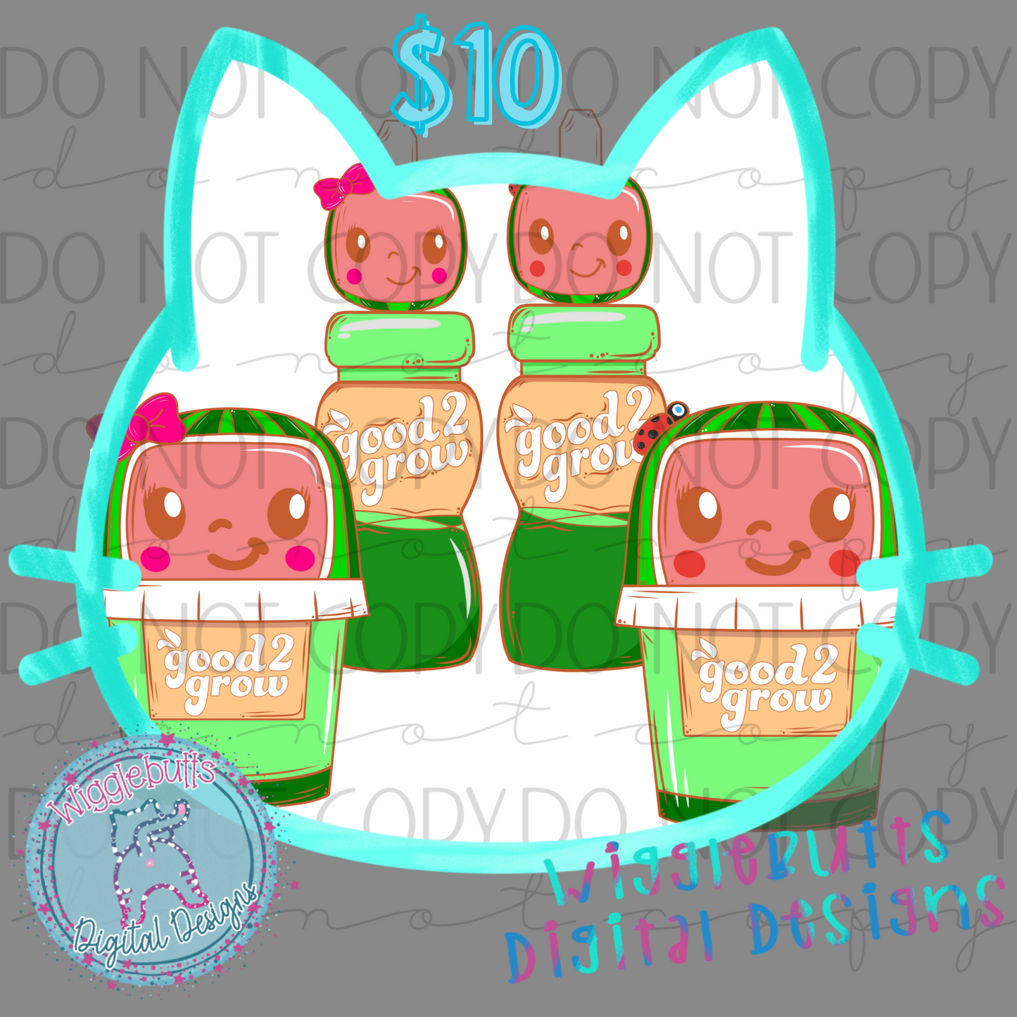 Melon kids snacks ClipArt Bundle