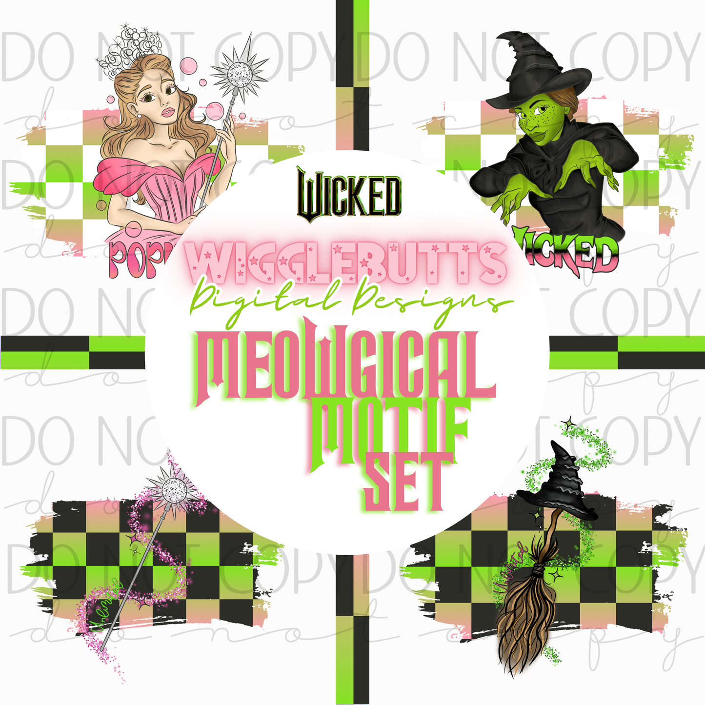 Meowgical Motif Set Witches