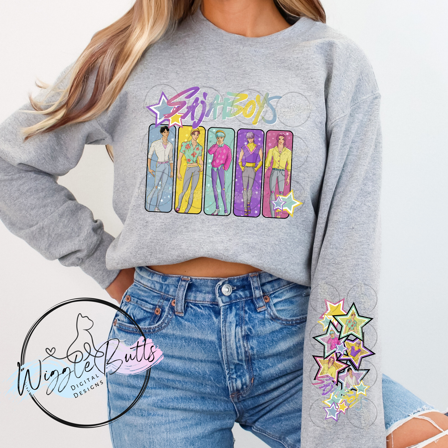 Anime Soda Boys PNG Design Bundle2