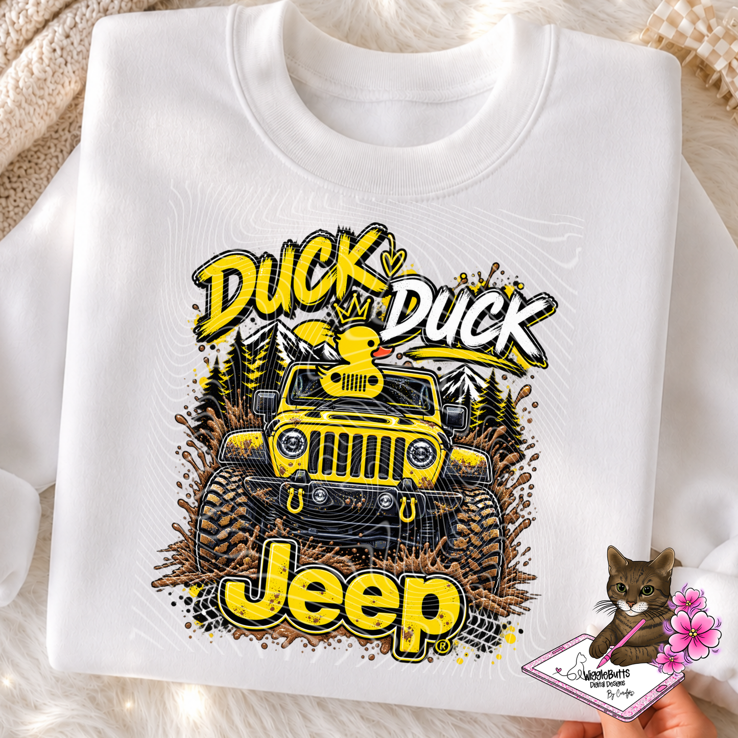 Off Road Duck Duck PNG Design