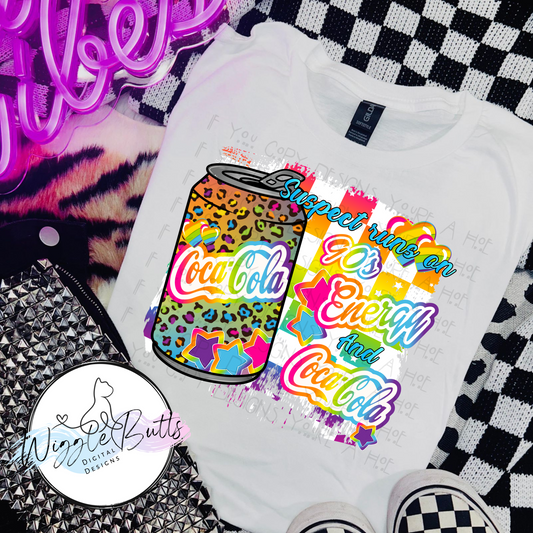 Boujee 90s Rainbow Style Soda Suspect PNG Design