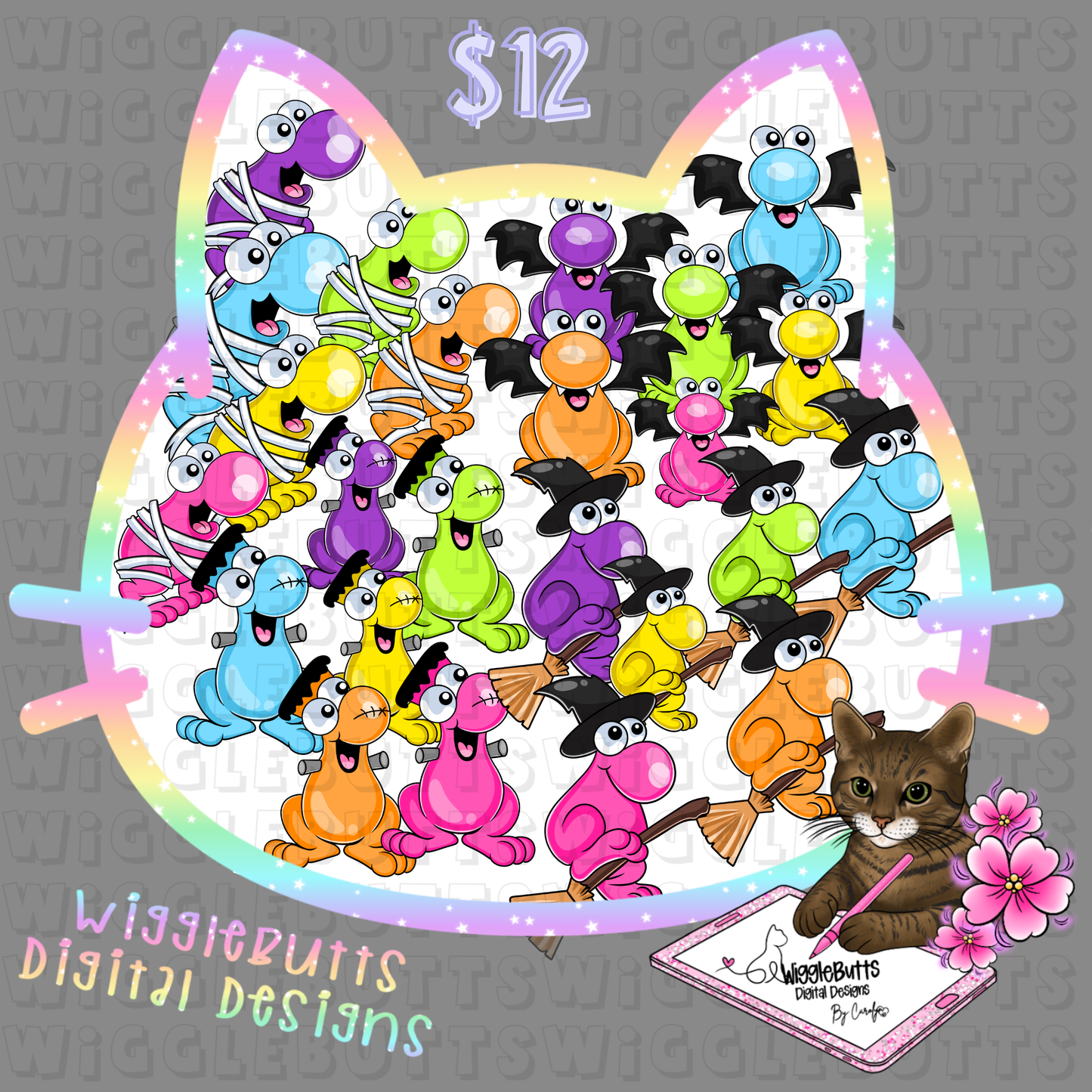 Halloween Nerdy Candy ClipArt Bundle