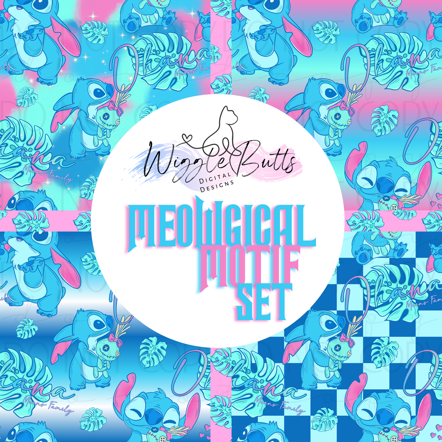 Blue Creature Meowgical Motif Set