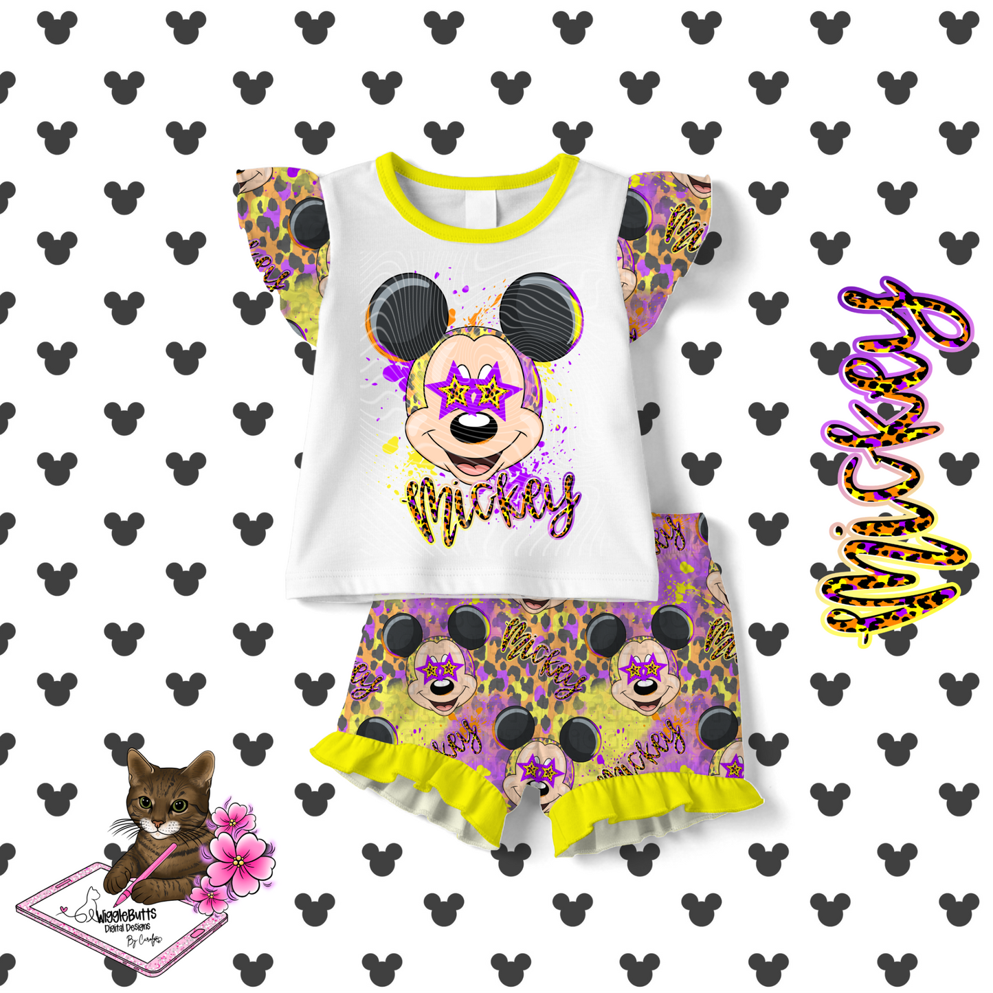 Mouse and Friends Boy Stars Seamless File PNG Design