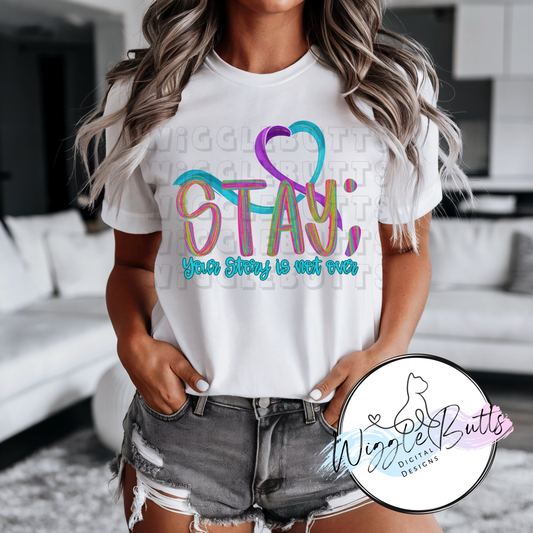 Suicide Awareness Prevention Stay PNG Design