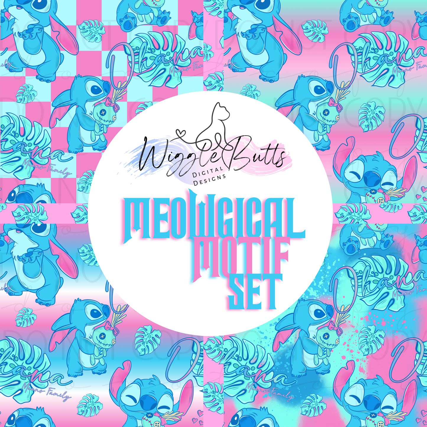 Blue Creature Meowgical Motif Set