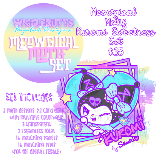 Kitty Friends Sweetness Meowgical Motif Set