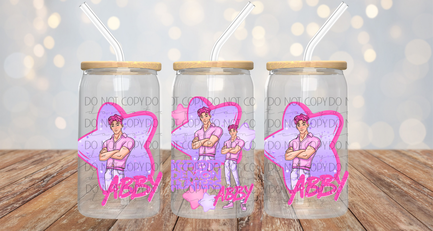 Anime Soda Boys Red Hair 16oz Cup Wrap