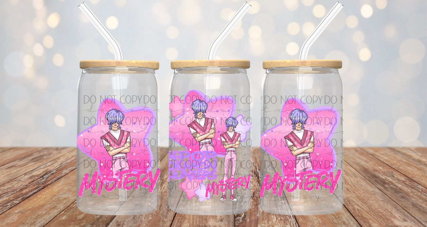 Anime Soda Boys Purple Hair 16oz Cup Wrap