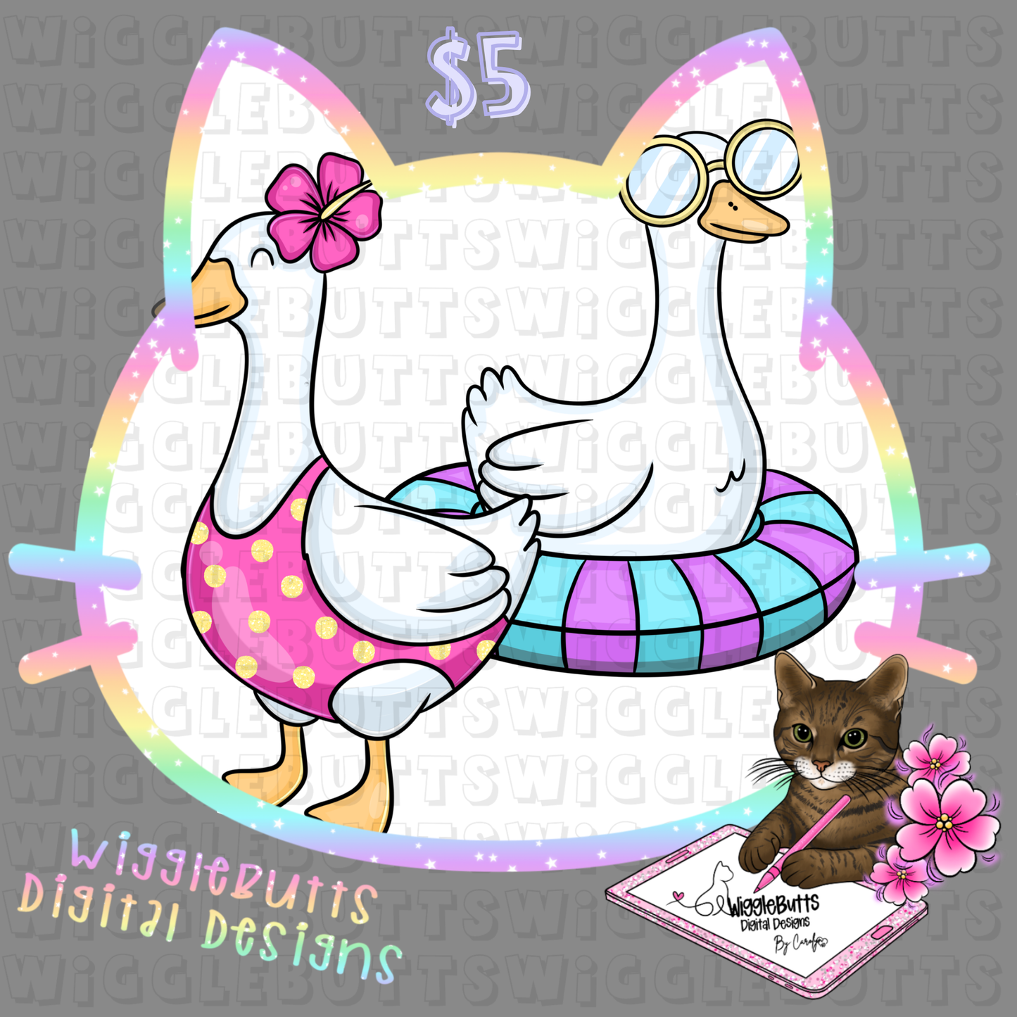 Summer Geese ClipArt Bundle