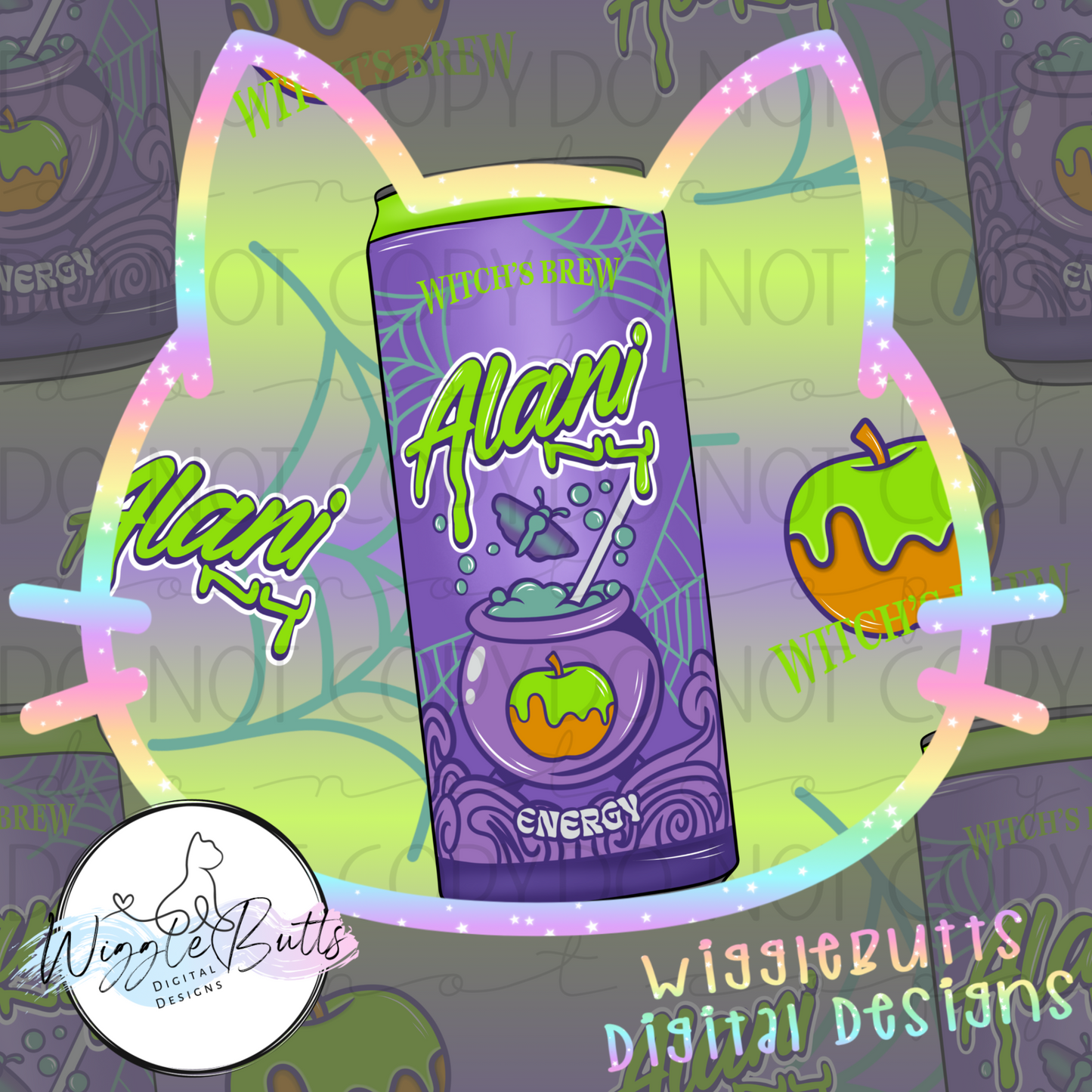 Energy Drink Witch Brew Seamless File