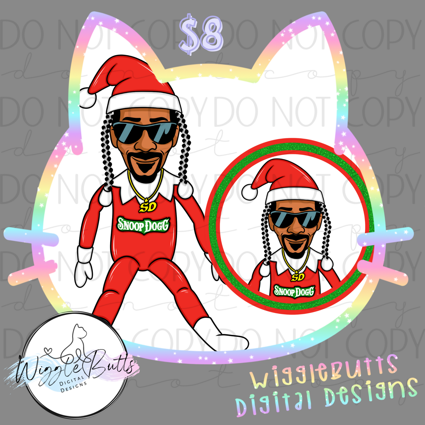 Rapper Christmas Elf ClipArt Bundle