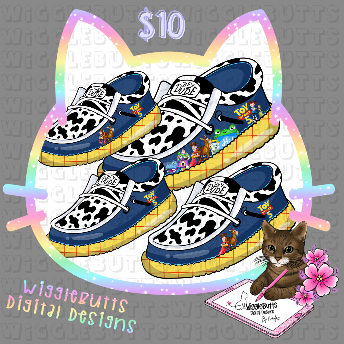Boujee Shoes Toys Number 5 ClipArt Bundle
