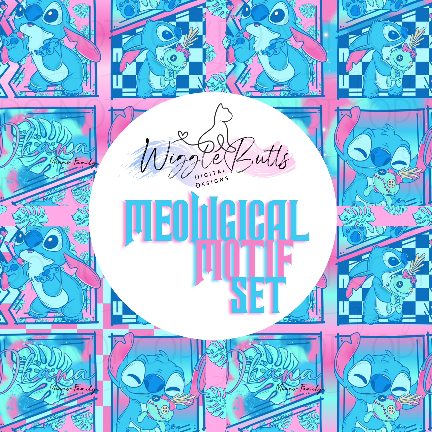 Blue Creature Meowgical Motif Set