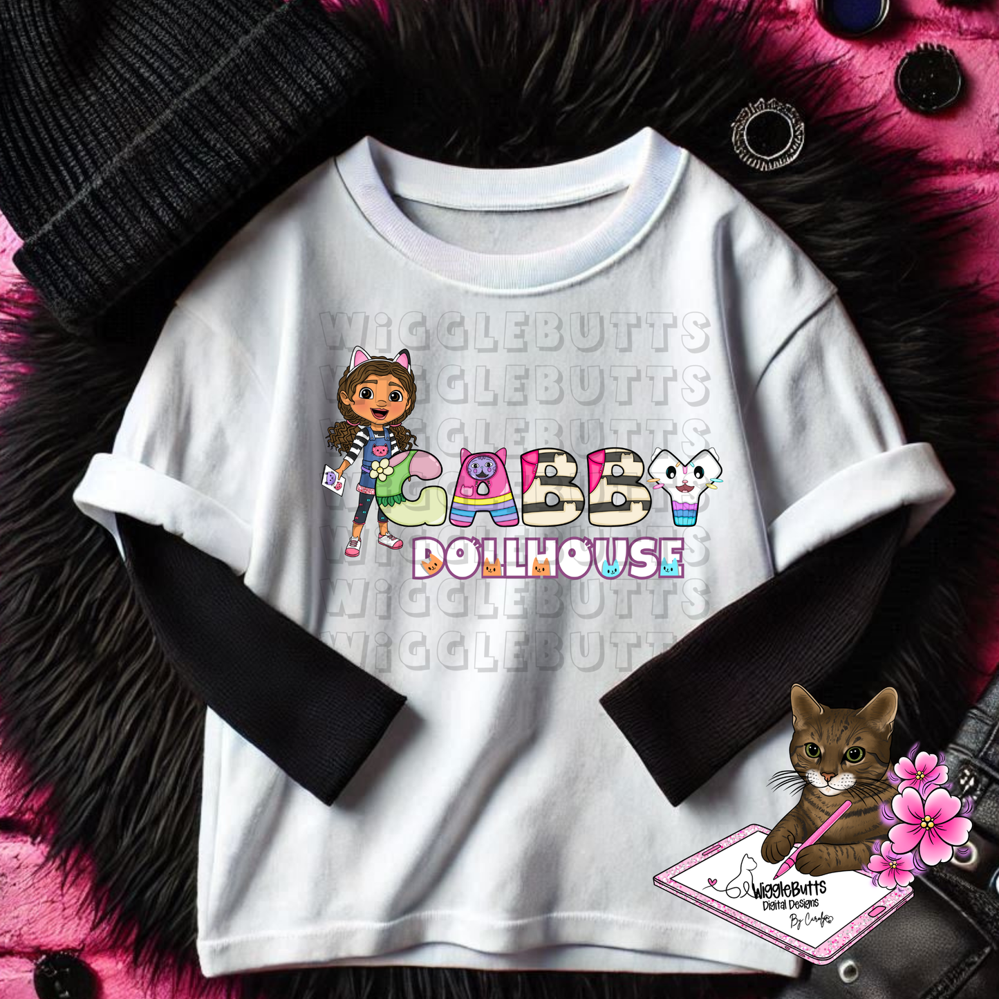 Cat Kitty Dollhouse PNG Design