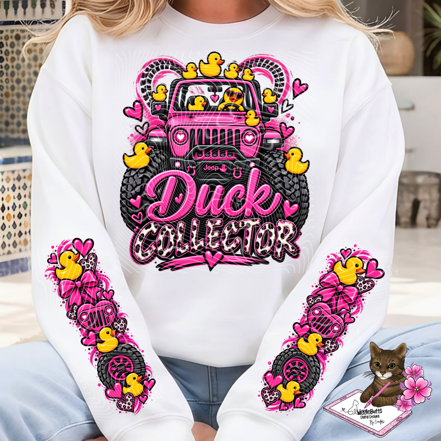 Off Road Duck Collector PNG Design and Matching PNG Sleeve Design