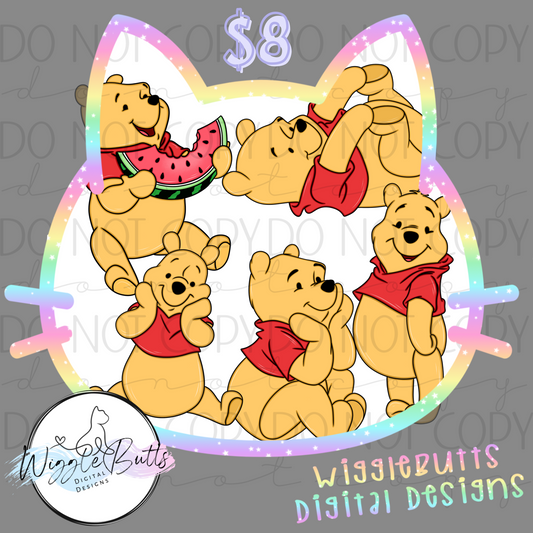 Honey Bear ClipArt Bundle
