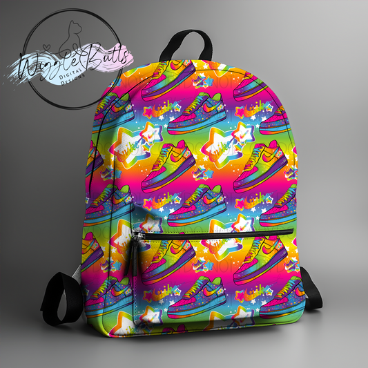 Boujee 90s Rainbow Style Stars Shoe Seamless