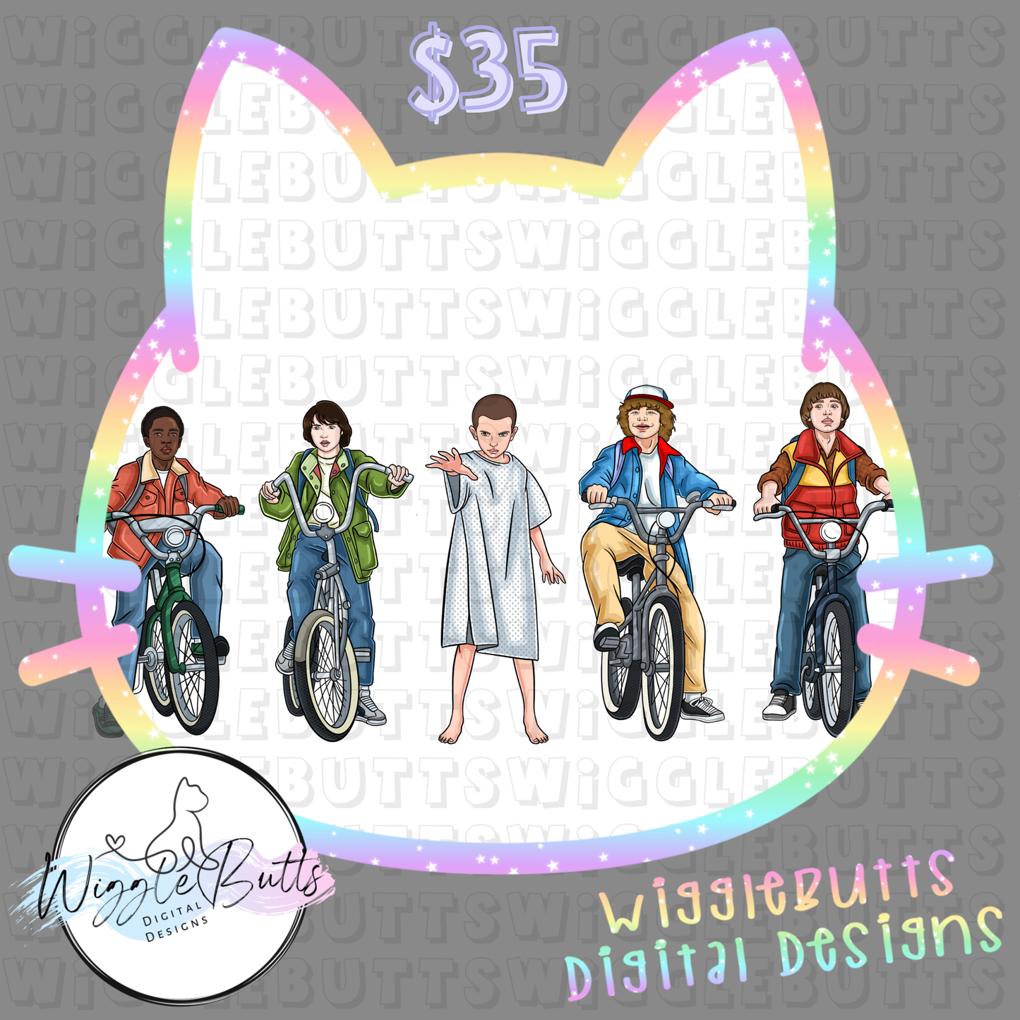 ST Strange Bikes First Season 5 Piece Semi Exclusive ClipArt Bundle
