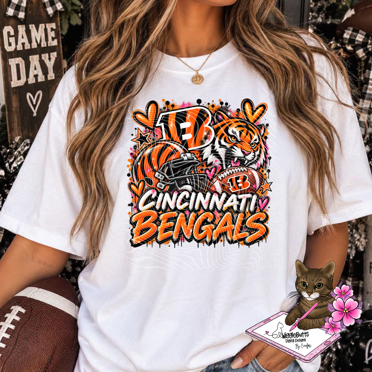 Football Painted PNG Design
