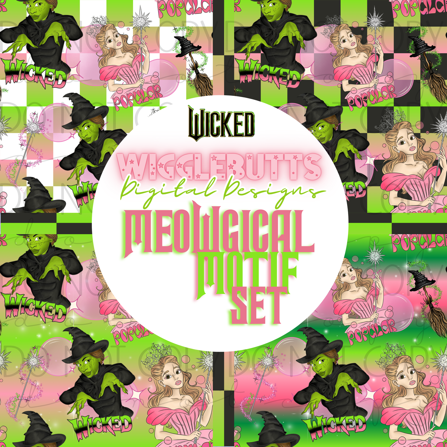 Meowgical Motif Set Witches