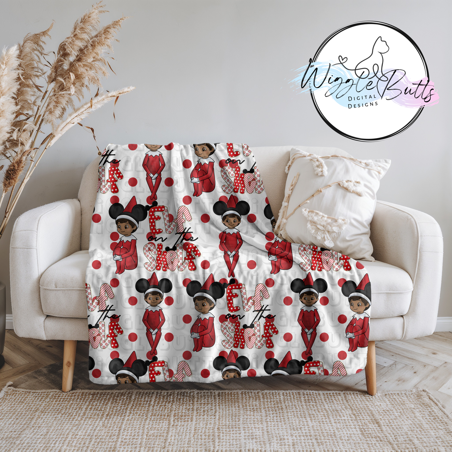 Christmas Elf Boy Dark Skin Seamless File