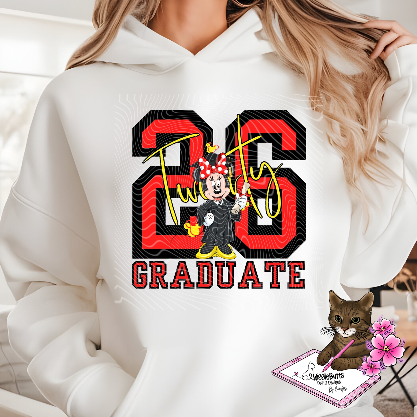 Mouse and Friends 2026 Graduate Graduation PNG Design