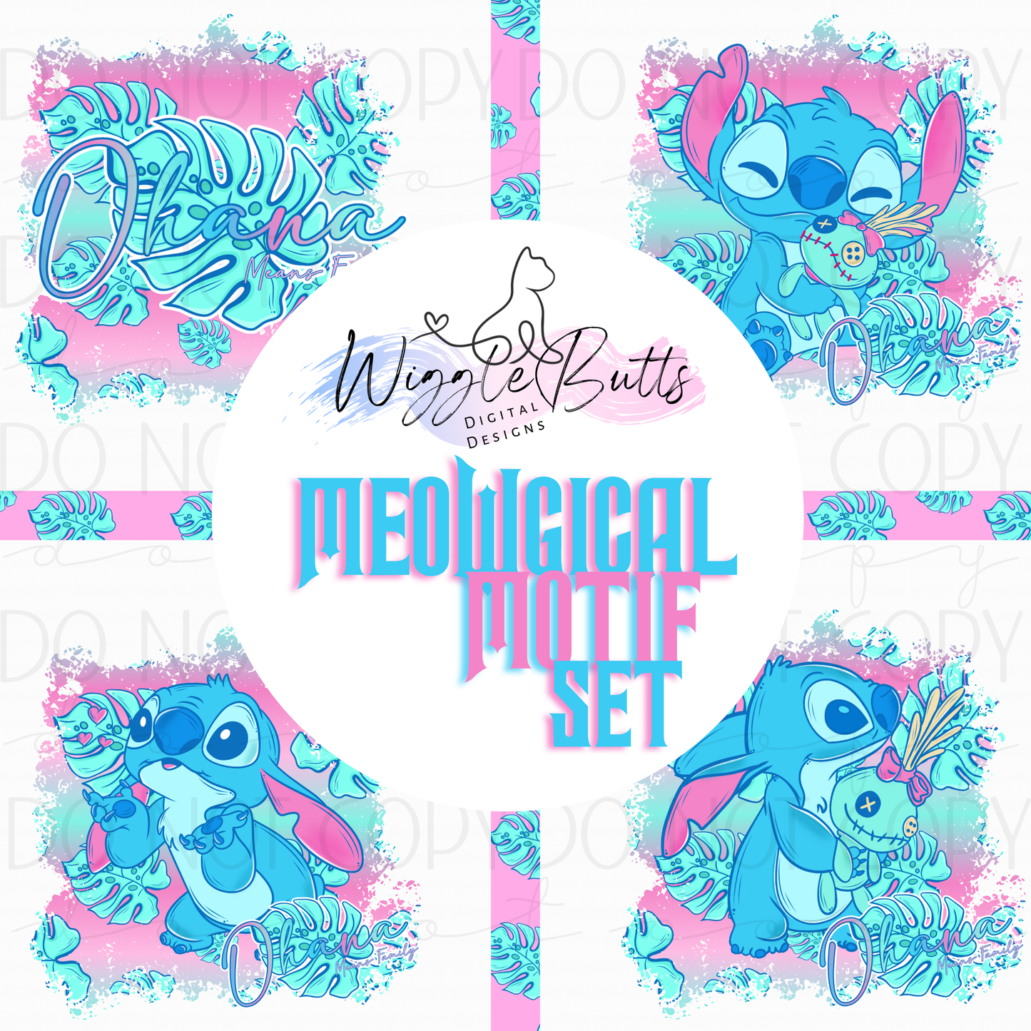 Blue Creature Meowgical Motif Set