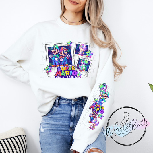 Gamer Brothers PNG Design and Matching PNG Sleeve Design